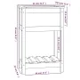 Jardinera de madera maciza de pino marrón 54x34,5x81 cm de vidaXL, Maceteros y jardineras - Ref: Foro24-823755, Precio: 55,85...