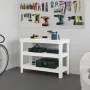 Werkbank aus massivem Weißkiefernholz, 110,5 x 50 x 80 cm von vidaXL, Arbeitstische - Ref: Foro24-823645, Preis: 130,52 €, Ra...