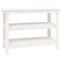 Solid white pine wood workbench 110.5x50x80 cm by vidaXL, Work tables - Ref: Foro24-823645, Price: 132,22 €, Discount: %