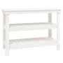 Werkbank aus massivem Weißkiefernholz, 110,5 x 50 x 80 cm von vidaXL, Arbeitstische - Ref: Foro24-823645, Preis: 130,52 €, Ra...