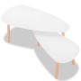 Coffee tables 2 units solid white pine wood by vidaXL, Coffee table - Ref: Foro24-244731, Price: 98,46 €, Discount: %