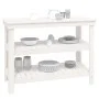 Solid white pine wood workbench 110.5x50x80 cm by vidaXL, Work tables - Ref: Foro24-823645, Price: 130,52 €, Discount: %