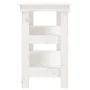 Solid white pine wood workbench 110.5x50x80 cm by vidaXL, Work tables - Ref: Foro24-823645, Price: 130,52 €, Discount: %