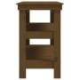 Banco de trabajo madera maciza pino marrón miel 110,5x50x80 cm de vidaXL, Mesas de trabajo - Ref: Foro24-823647, Precio: 125,...