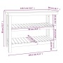Solid pine wood workbench honey brown 110.5x50x80 cm by vidaXL, Work tables - Ref: Foro24-823647, Price: 125,14 €, Discount: %