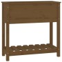 Planter with shelf solid brown pine wood 82.5x34.5x81 cm by vidaXL, Pots and planters - Ref: Foro24-823762, Price: 69,67 €, D...