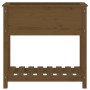 Planter with shelf solid brown pine wood 82.5x34.5x81 cm by vidaXL, Pots and planters - Ref: Foro24-823762, Price: 69,67 €, D...