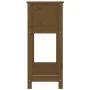 Planter with shelf solid brown pine wood 82.5x34.5x81 cm by vidaXL, Pots and planters - Ref: Foro24-823762, Price: 69,07 €, D...