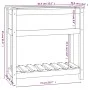 Planter with shelf solid brown pine wood 82.5x34.5x81 cm by vidaXL, Pots and planters - Ref: Foro24-823762, Price: 69,07 €, D...