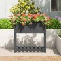 Planter with shelf solid gray pine wood 82.5x34.5x81 cm by vidaXL, Pots and planters - Ref: Foro24-823761, Price: 77,82 €, Di...
