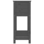 Planter with shelf solid gray pine wood 82.5x34.5x81 cm by vidaXL, Pots and planters - Ref: Foro24-823761, Price: 77,82 €, Di...