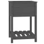 Planter with shelf solid gray pine wood 54x34.5x81 cm by vidaXL, Pots and planters - Ref: Foro24-823775, Price: 62,88 €, Disc...