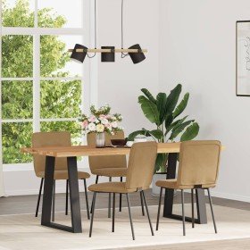 Sillas de comedor 4 unidades terciopelo marrón Sillas de comedor 4 unidades terciopelo marrón
