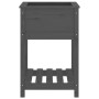 Planter with shelf solid gray pine wood 54x34.5x81 cm by vidaXL, Pots and planters - Ref: Foro24-823775, Price: 66,26 €, Disc...