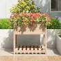 Planter with solid pine wood shelf 82.5x82.5x81 cm by vidaXL, Pots and planters - Ref: Foro24-823794, Price: 87,30 €, Discoun...