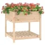 Planter with solid pine wood shelf 82.5x82.5x81 cm by vidaXL, Pots and planters - Ref: Foro24-823794, Price: 87,30 €, Discoun...