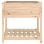 Planter with solid pine wood shelf 82.5x82.5x81 cm by vidaXL, Pots and planters - Ref: Foro24-823794, Price: 87,30 €, Discoun...