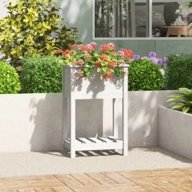 Solid white pine wood planter 54x34.5x81 cm by vidaXL, Pots and planters - Ref: Foro24-823753, Price: 55,85 €, Discount: %