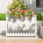 Planter with solid pine wood shelf in white, 111.5x34.5x81cm by vidaXL, Pots and planters - Ref: Foro24-823767, Price: 115,89...