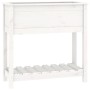 Planter with shelf solid white pine wood 82.5x34.5x81 cm by vidaXL, Pots and planters - Ref: Foro24-823760, Price: 94,95 €, D...