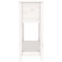 Planter with solid pine wood shelf in white, 111.5x34.5x81cm by vidaXL, Pots and planters - Ref: Foro24-823767, Price: 119,61...