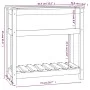 Planter with shelf solid white pine wood 82.5x34.5x81 cm by vidaXL, Pots and planters - Ref: Foro24-823760, Price: 77,10 €, D...