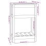 Solid gray pine wood planter 54x34.5x81 cm by vidaXL, Pots and planters - Ref: Foro24-823754, Price: 56,37 €, Discount: %