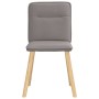 Sillas de comedor 4 unidades tela taupe