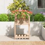 Planter with solid pine wood shelf 54x54x81 cm by vidaXL, Pots and planters - Ref: Foro24-823773, Price: 55,89 €, Discount: %