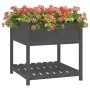 Planter with shelf solid gray pine wood 82.5x82.5x81 cm by vidaXL, Pots and planters - Ref: Foro24-823796, Price: 99,80 €, Di...
