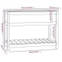 Planter with solid pine wood shelf in brown, 111.5x54x81 cm. by vidaXL, Pots and planters - Ref: Foro24-823790, Price: 100,19...