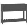 Planter with shelf solid gray pine wood 111.5x34.5x81 cm by vidaXL, Pots and planters - Ref: Foro24-823768, Price: 95,14 €, D...