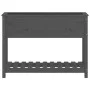 Planter with shelf solid gray pine wood 111.5x34.5x81 cm by vidaXL, Pots and planters - Ref: Foro24-823768, Price: 95,14 €, D...