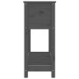 Planter with shelf solid gray pine wood 111.5x34.5x81 cm by vidaXL, Pots and planters - Ref: Foro24-823768, Price: 96,32 €, D...
