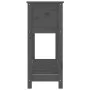 Planter with shelf solid gray pine wood 111.5x34.5x81 cm by vidaXL, Pots and planters - Ref: Foro24-823768, Price: 95,14 €, D...