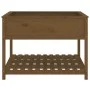 Planter and shelf solid brown pine wood 111.5x111.5x81 cm by vidaXL, Pots and planters - Ref: Foro24-823804, Price: 149,02 €,...