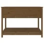 Planter and shelf solid brown pine wood 111.5x111.5x81 cm by vidaXL, Pots and planters - Ref: Foro24-823804, Price: 149,02 €,...