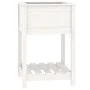 Planter with shelf solid white pine wood 54x54x81 cm by vidaXL, Pots and planters - Ref: Foro24-823774, Price: 65,64 €, Disco...