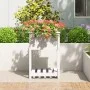 Planter with shelf solid white pine wood 54x54x81 cm by vidaXL, Pots and planters - Ref: Foro24-823774, Price: 65,64 €, Disco...