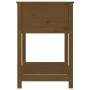 Planter with shelf solid wood honey brown 82.5x54x81 cm by vidaXL, Pots and planters - Ref: Foro24-823783, Price: 93,15 €, Di...