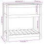 Planter with shelf solid wood honey brown 82.5x54x81 cm by vidaXL, Pots and planters - Ref: Foro24-823783, Price: 94,13 €, Di...