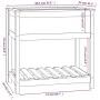 Planter with shelf solid wood honey brown 82.5x54x81 cm by vidaXL, Pots and planters - Ref: Foro24-823783, Price: 93,15 €, Di...