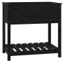 Planter with solid black pine wood shelf 82.5x54x81 cm by vidaXL, Pots and planters - Ref: Foro24-823784, Price: 114,93 €, Di...