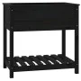 Planter with solid black pine wood shelf 82.5x54x81 cm by vidaXL, Pots and planters - Ref: Foro24-823784, Price: 80,66 €, Dis...
