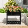 Planter with solid black pine wood shelf 82.5x54x81 cm by vidaXL, Pots and planters - Ref: Foro24-823784, Price: 80,66 €, Dis...
