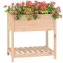 Planter with solid pine wood shelf 82.5x54x81 cm by vidaXL, Pots and planters - Ref: Foro24-823780, Price: 70,36 €, Discount: %