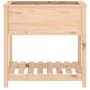 Planter with solid pine wood shelf 82.5x54x81 cm by vidaXL, Pots and planters - Ref: Foro24-823780, Price: 70,36 €, Discount: %