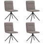 Sillas de comedor 4 unidades tela taupe