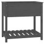 Planter with shelf solid gray pine wood 82.5x54x81 cm by vidaXL, Pots and planters - Ref: Foro24-823782, Price: 83,85 €, Disc...