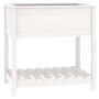 Planter with shelf solid white pine wood 82.5x54x81cm by vidaXL, Pots and planters - Ref: Foro24-823781, Price: 84,64 €, Disc...